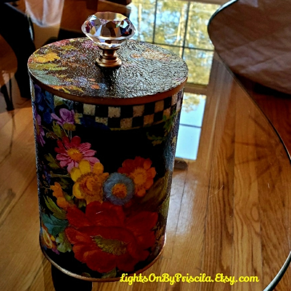 ♡3.5" x 5.25"♡ Canister Tin Apothecary Storage